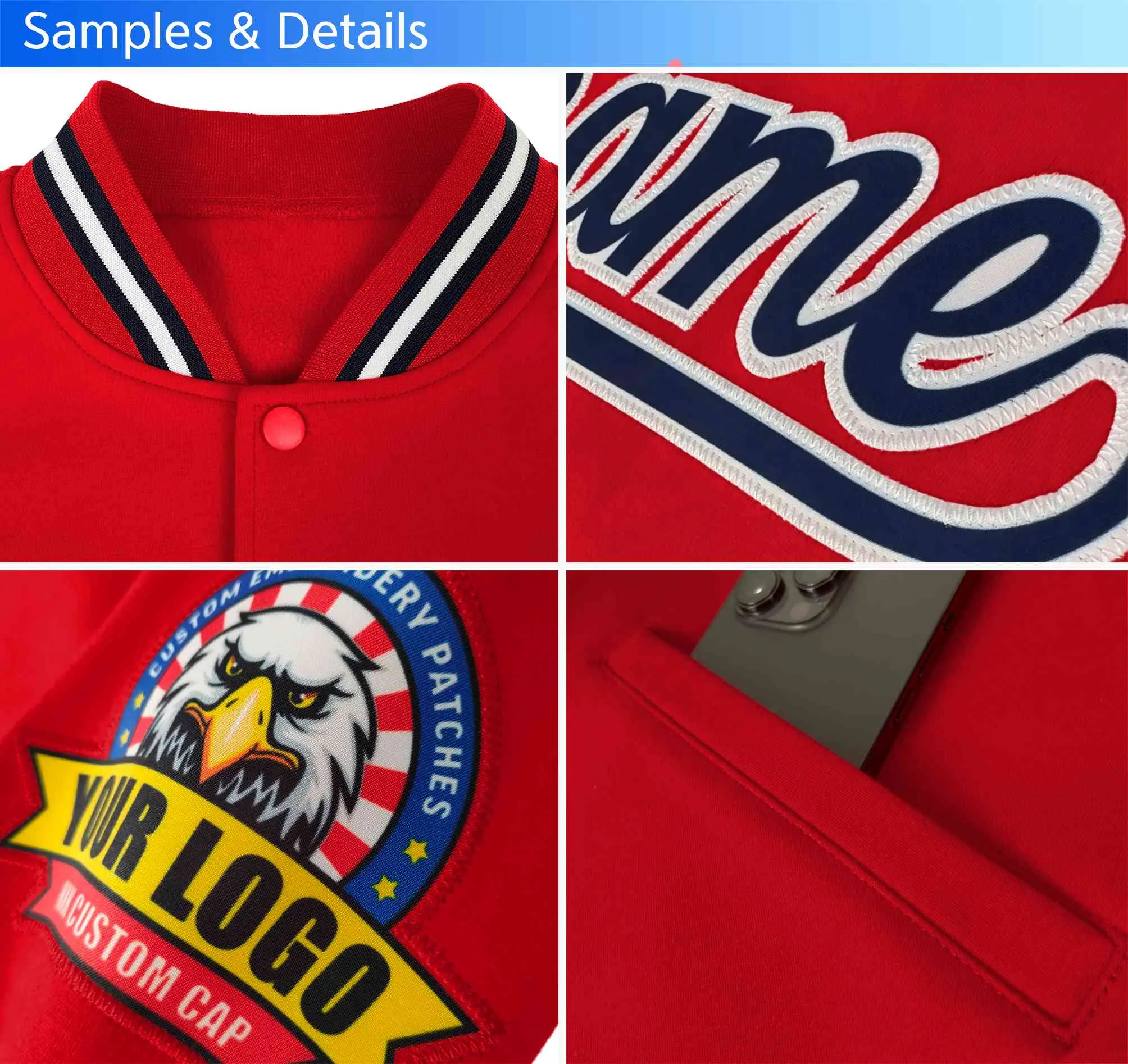 3D Custom baseball jacke-t
