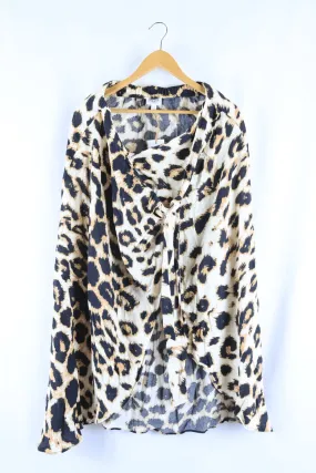 Aware By Vera Moda Animal Print Skirt L