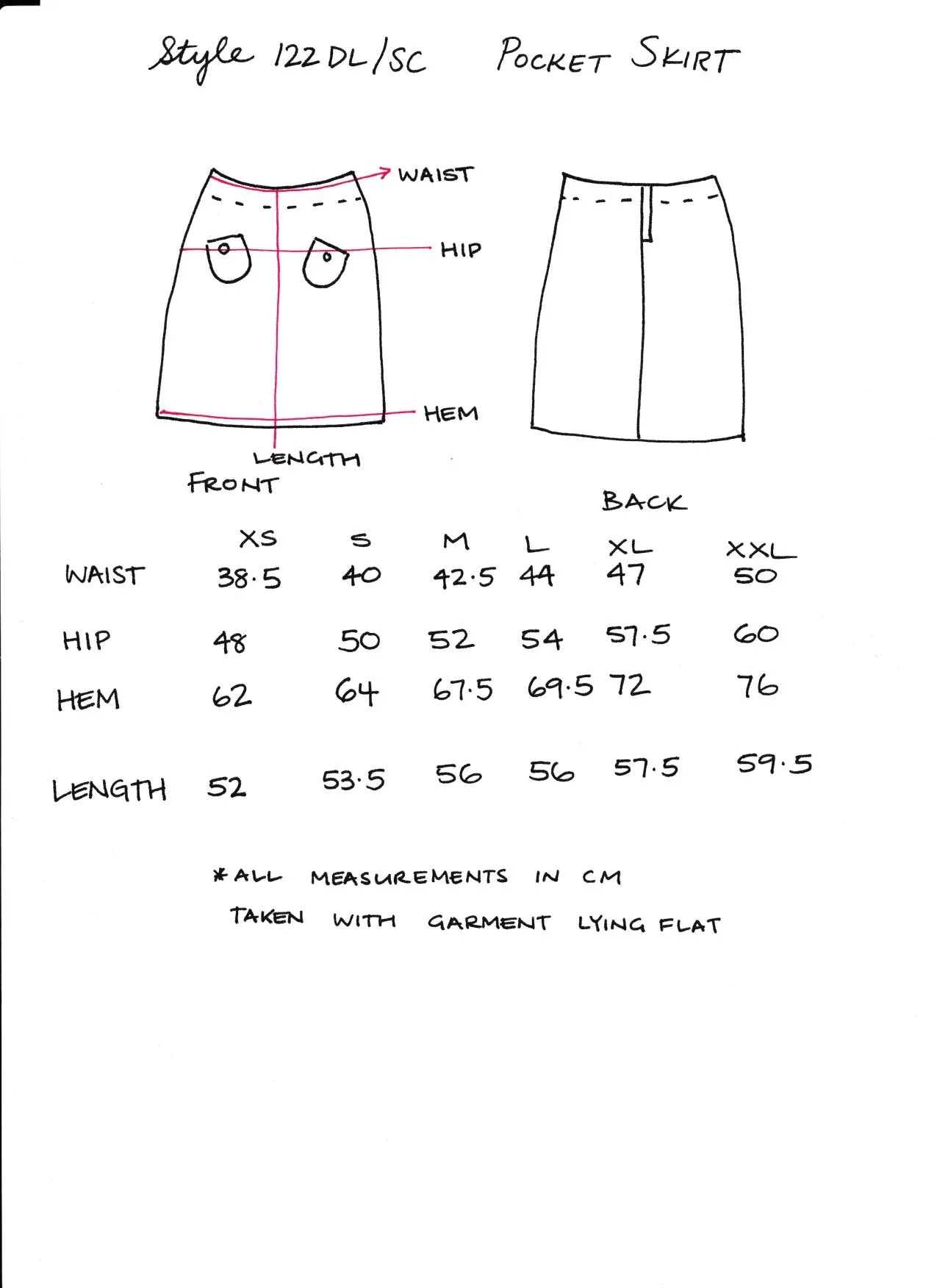 Berserk Cotton Denim  pocket skirt