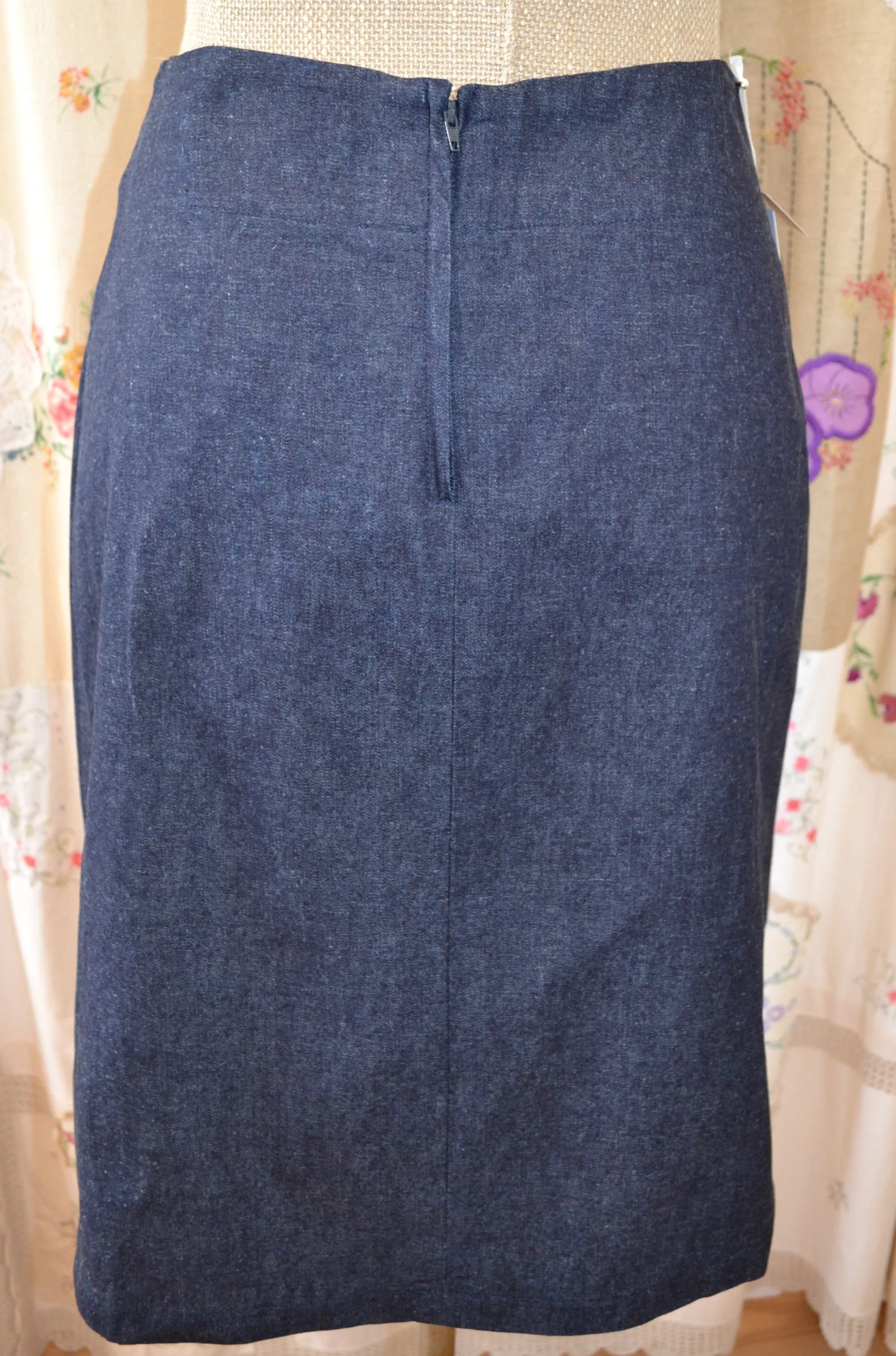 Berserk Cotton Denim  pocket skirt