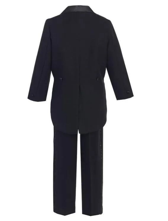 Boys Long Tail Black Tuxedo
