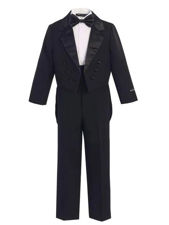 Boys Long Tail Black Tuxedo
