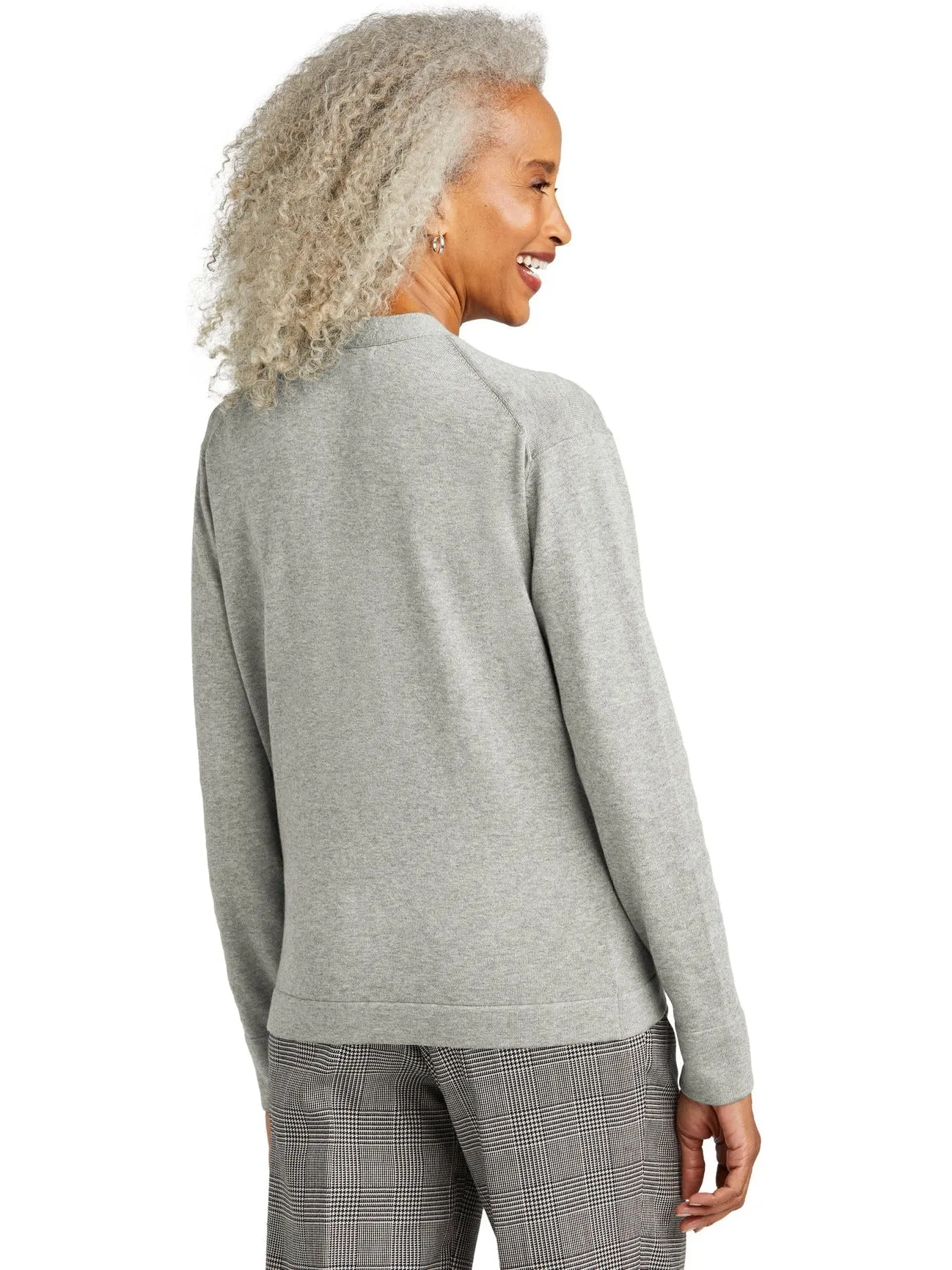 Brooks Brothers Ladies Cotton Stretch Cardigan Sweater