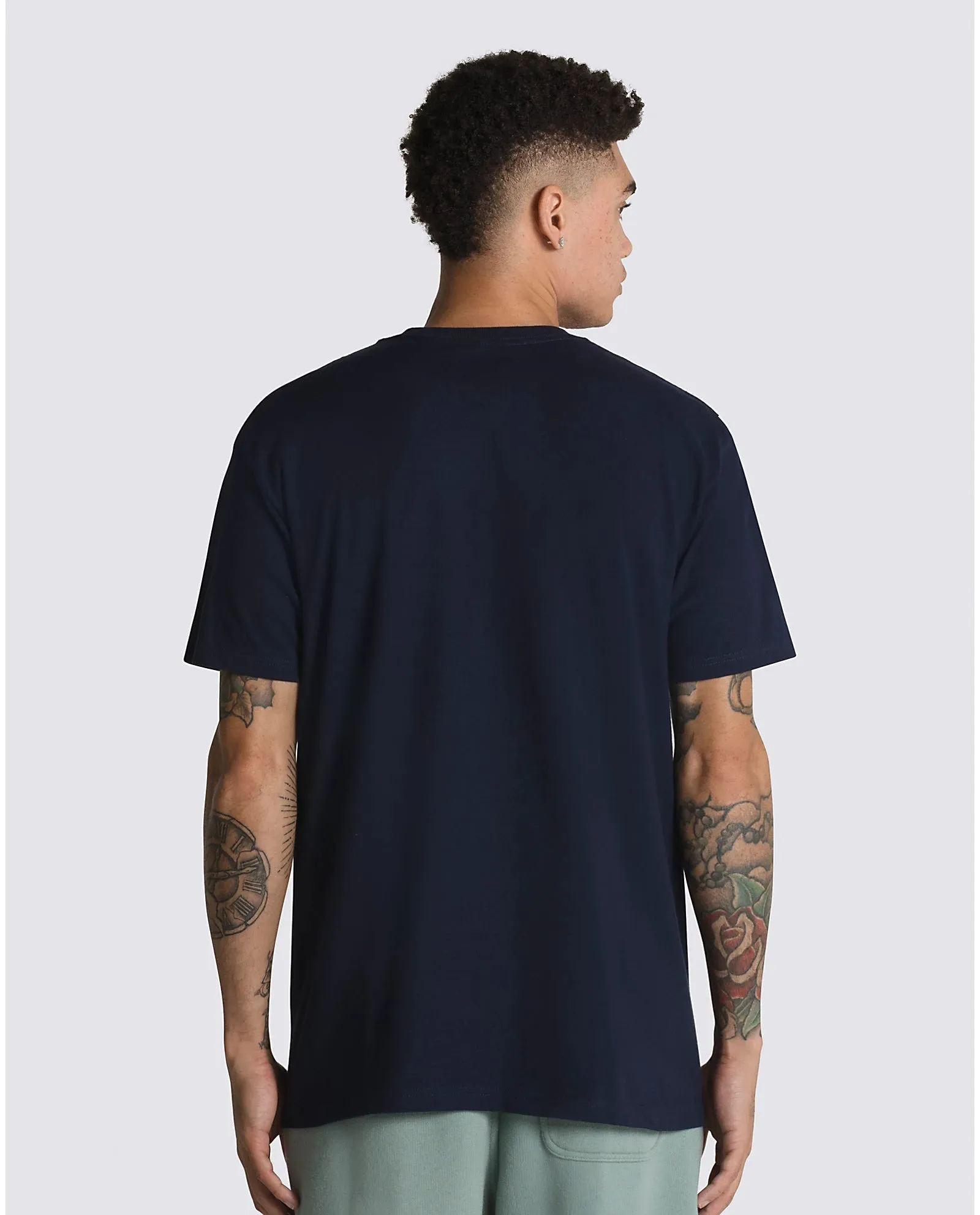 Center Sidestripe Tee - Navy