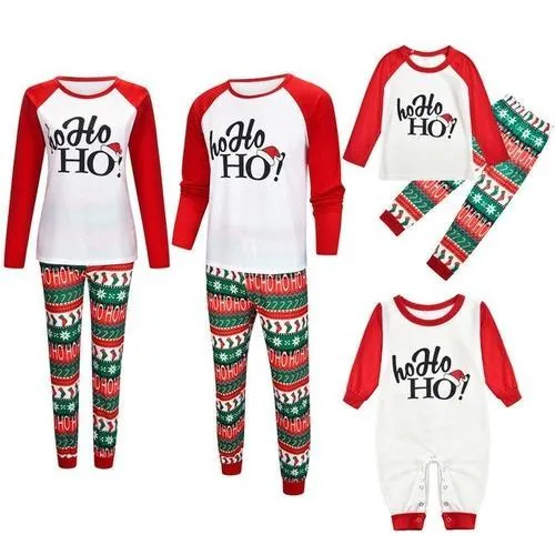 Christmas Children Kids Printed Letter Top Pants
