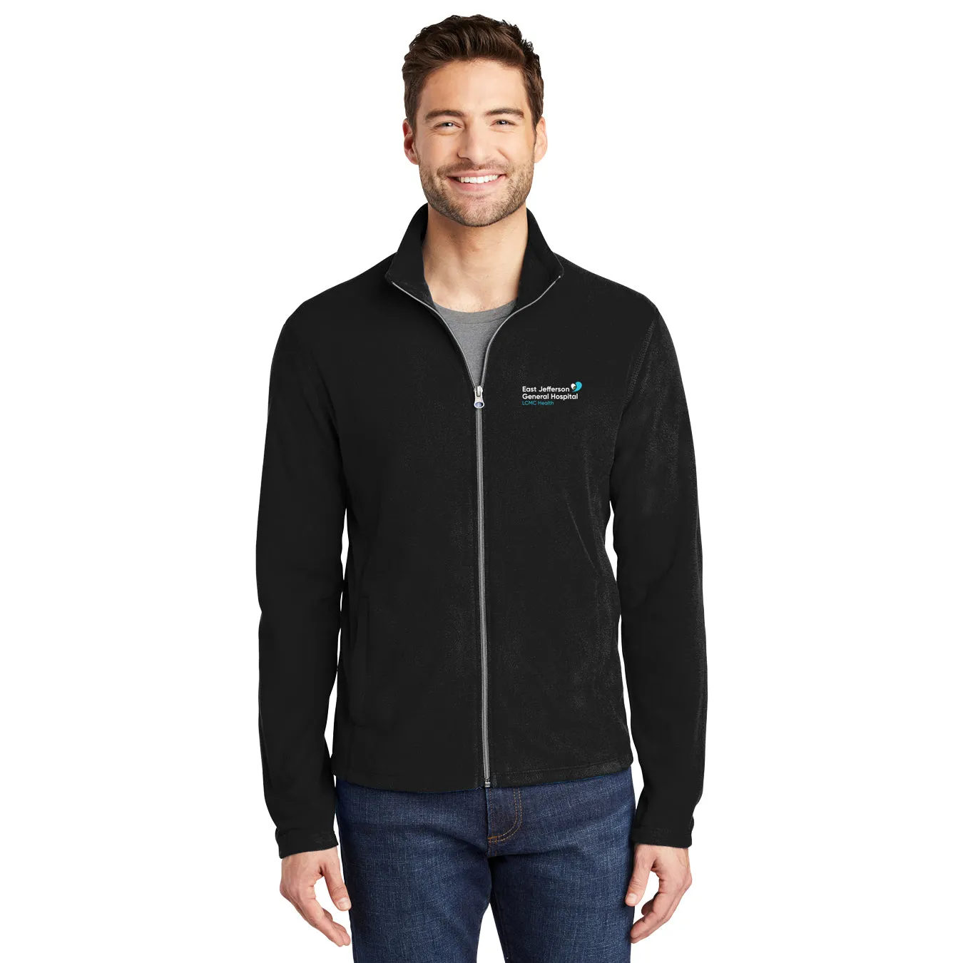 Close Out East Jefferson General Hospital Personal Item Men's Micro Fleece Jackets with Embroidered Logo