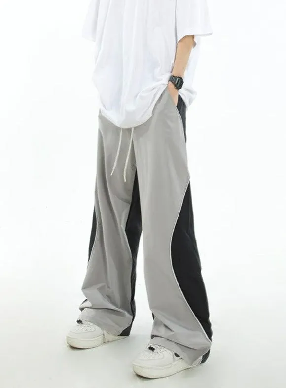 Drawstring Side Seam Sports Pants