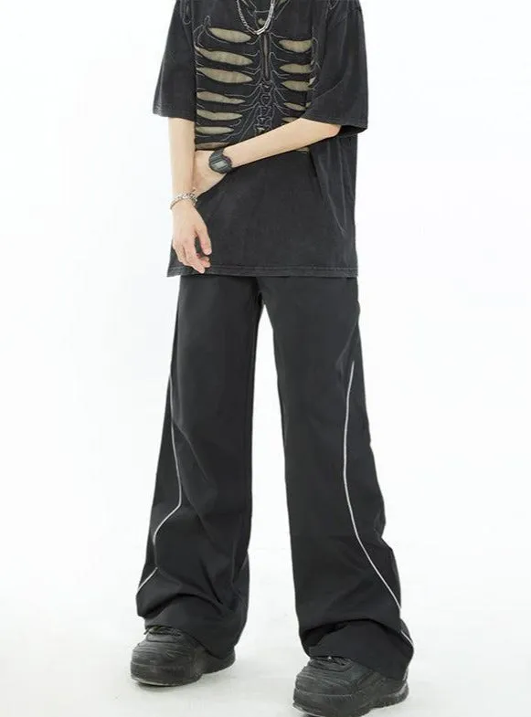 Drawstring Side Seam Sports Pants