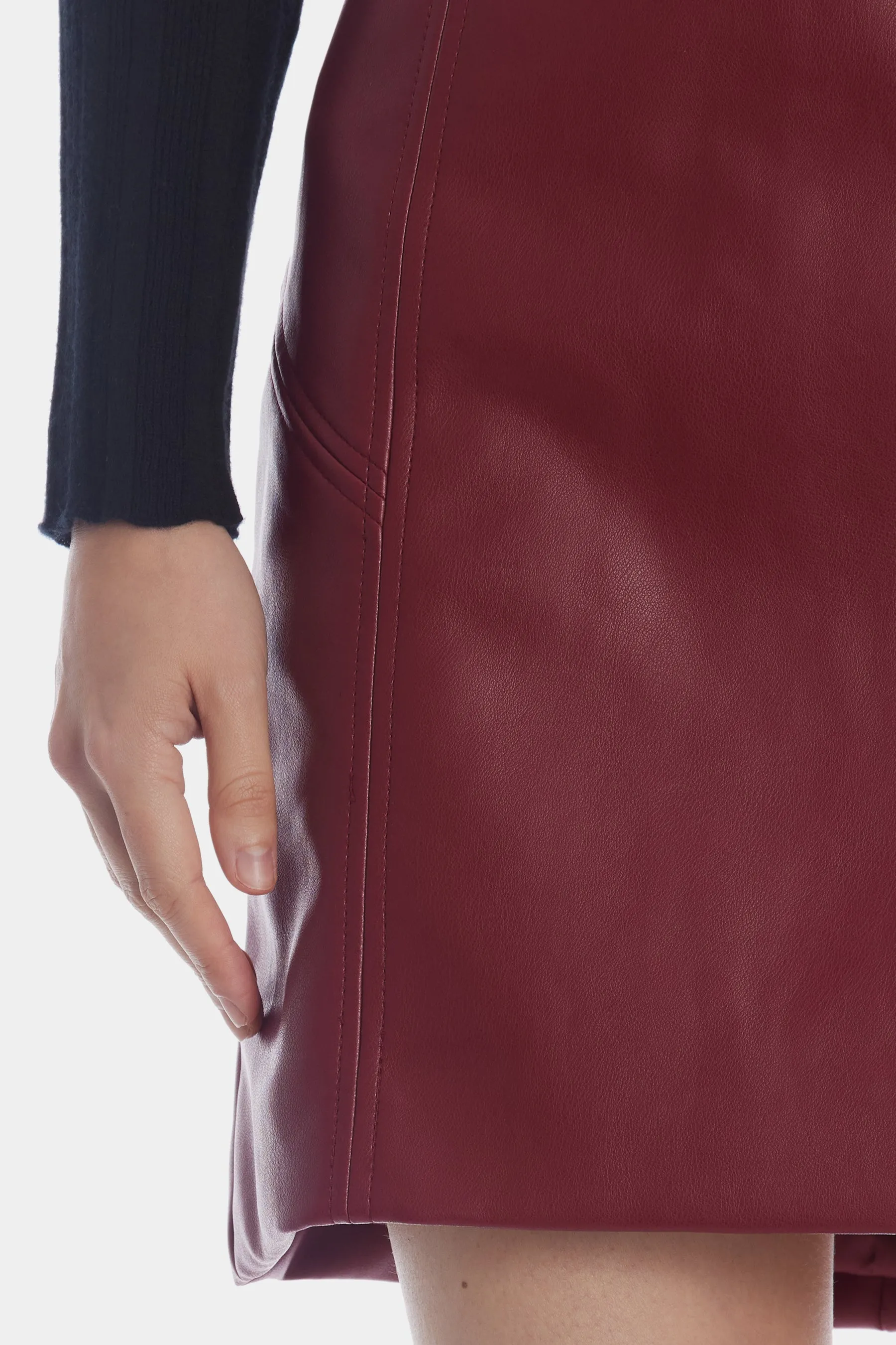 Faux Leather Mini Skirt
