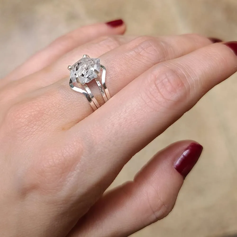 Herkimer (double band)  Ring - With Ring Jackets