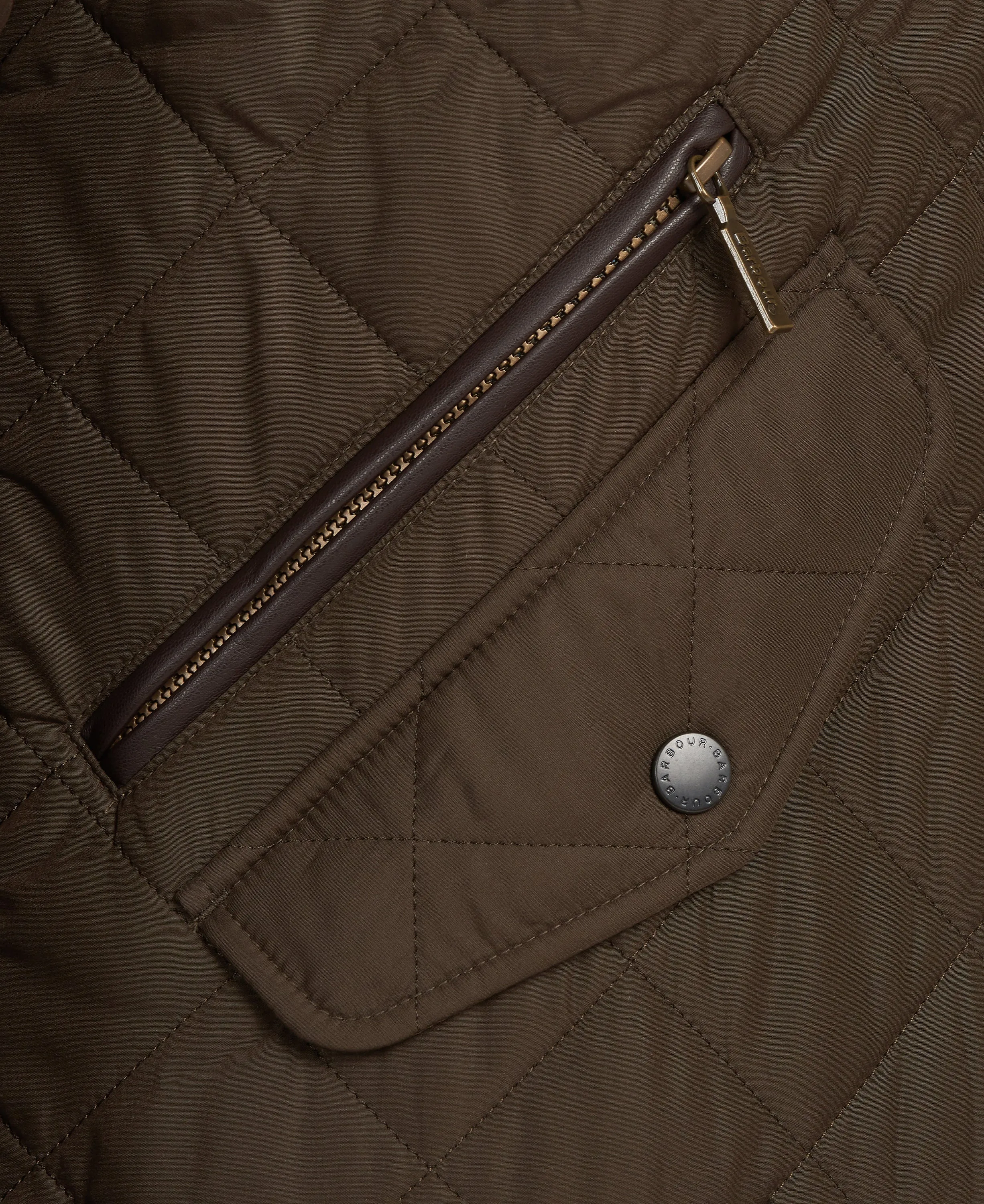 ID80161-Barbour Olive Chelsea Sportsquilt