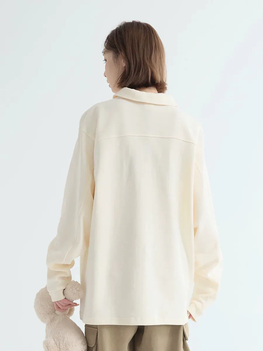 Loose Tops Casual Polo
