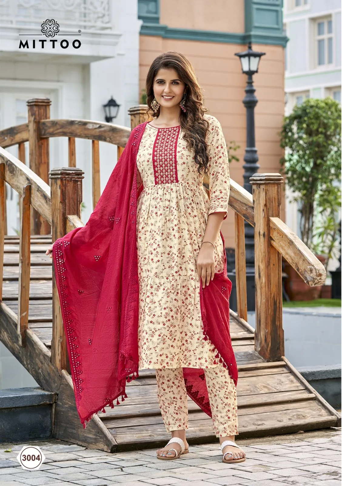 MITTOO PARAMPARA CHANDERI VISCOSE SUIT
