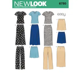 New Look Sewing Pattern 6730 - Misses Separates