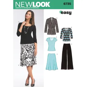 New Look Sewing Pattern 6735 - Misses Separates