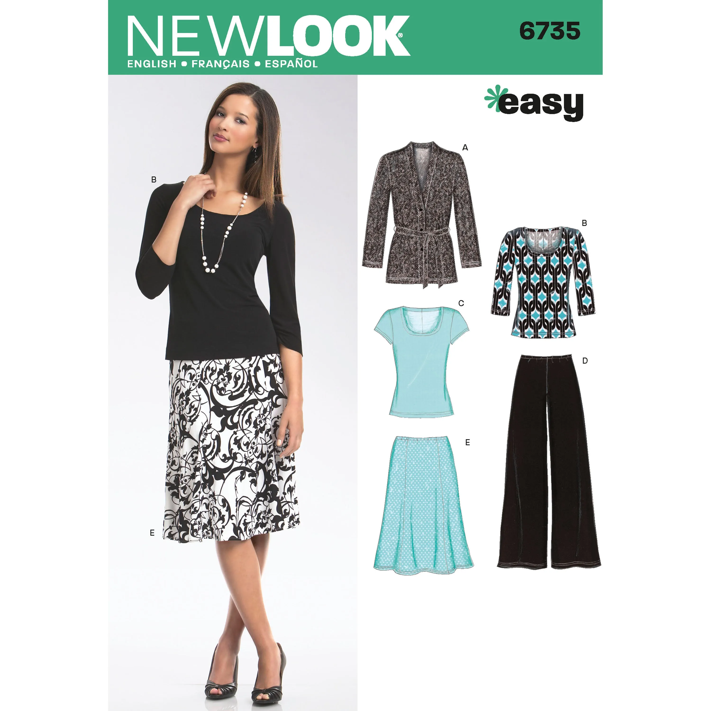 New Look Sewing Pattern 6735 - Misses Separates