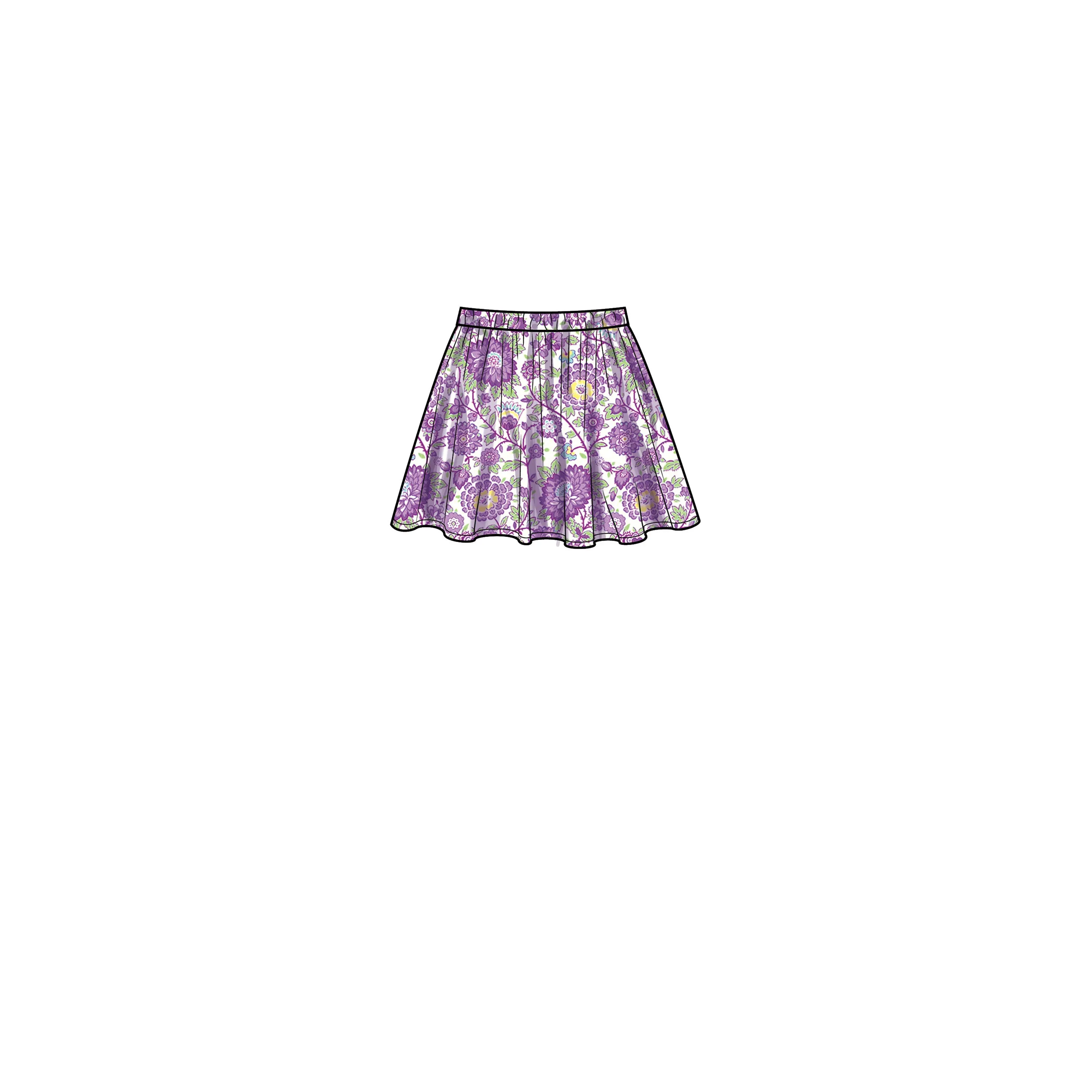 New Look Sewing Pattern N6747 - Children's Hoodie and Skirts