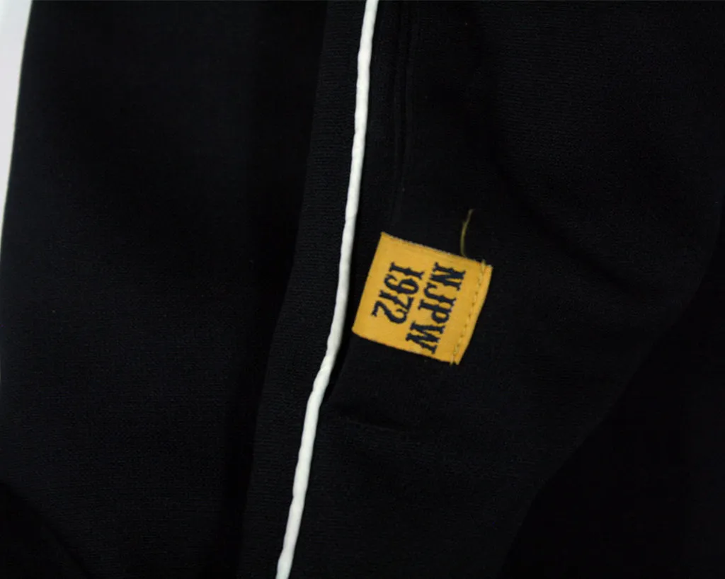 NJPW BLACK TRACK PANTS LG