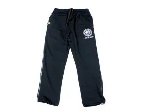 NJPW BLACK TRACK PANTS LG