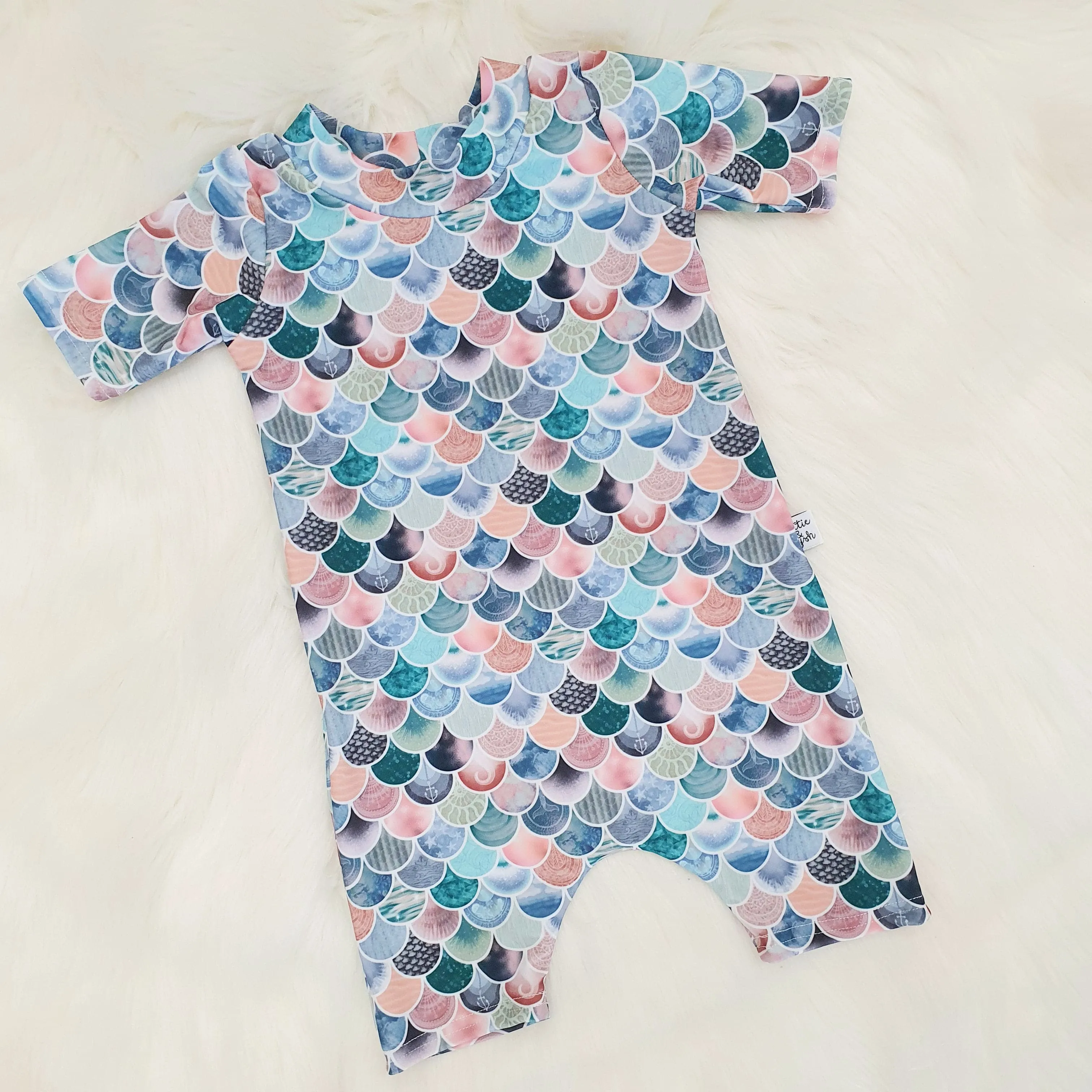 SPF50 Swimwear Marine Scales