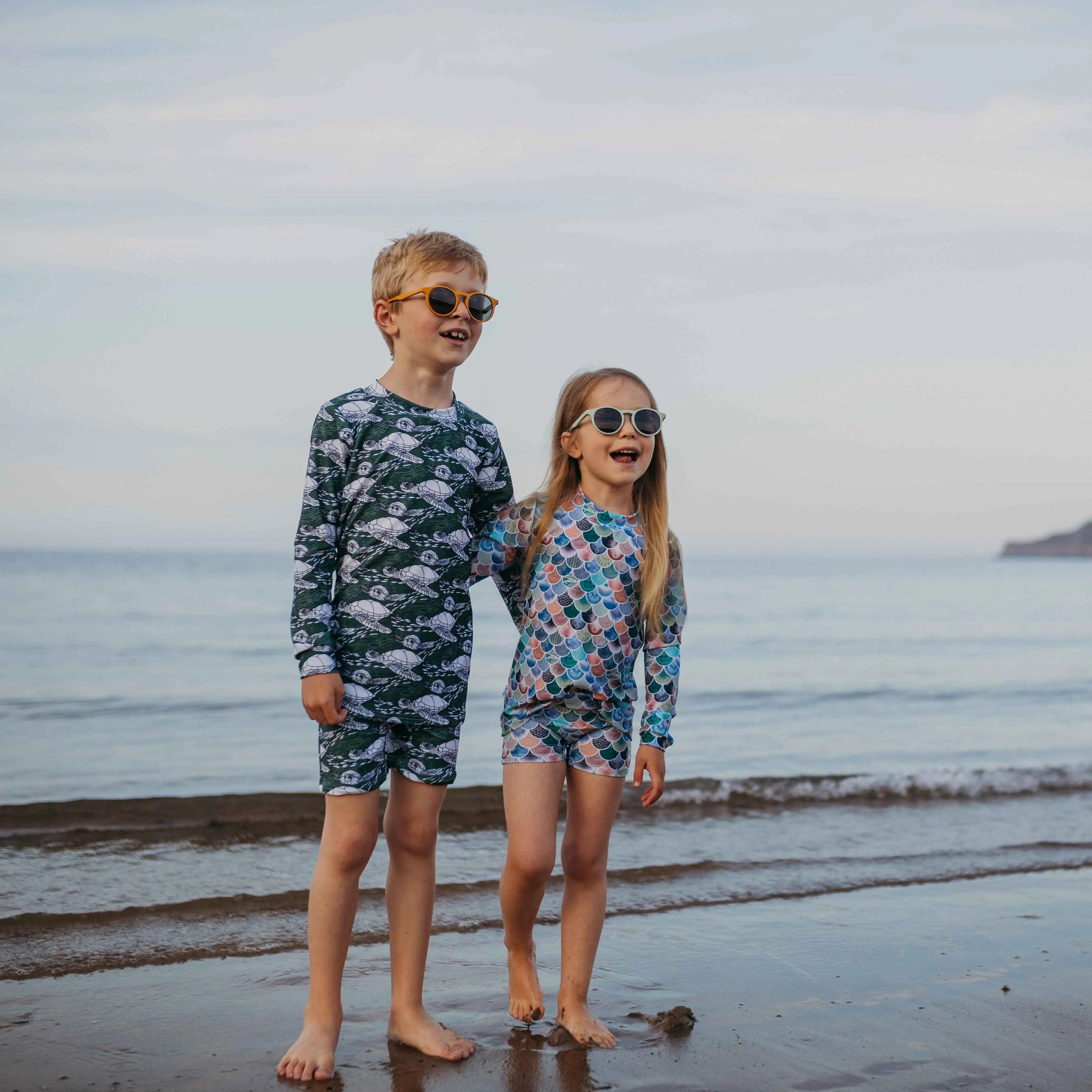 SPF50 Swimwear Marine Scales