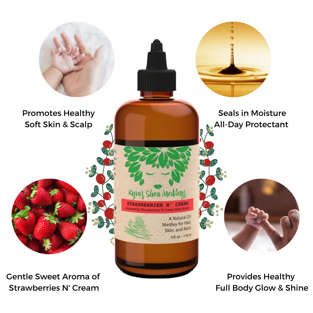 Strawberries N' Cream Baby Oil Medley