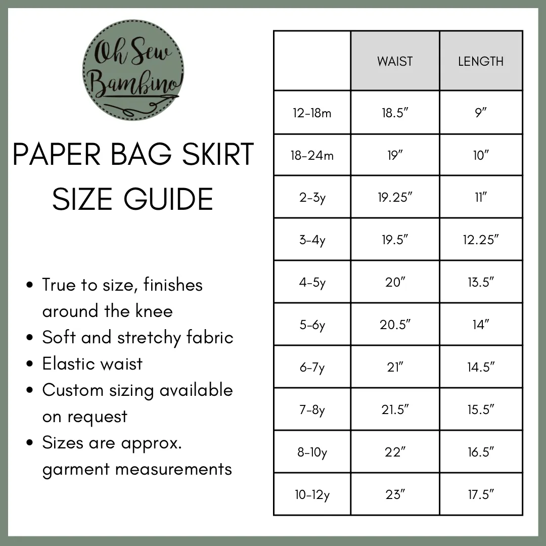 Summer Pre-order Paper Bag Skirt
