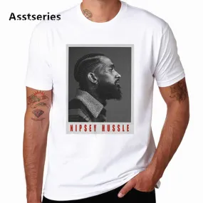 The Great Nipsey Printed Men T Shirt Hip Hop White Tshirt Harajuku Streetwear Rapper Lil Peep Nipsey Hussle Men Clothes HCP4570