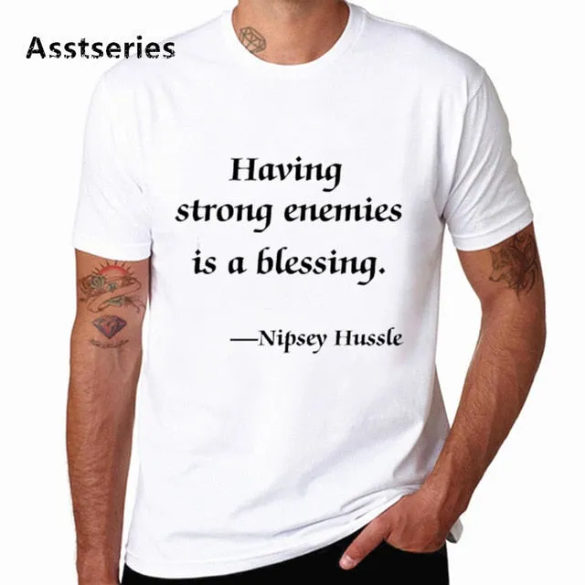 The Great Nipsey Printed Men T Shirt Hip Hop White Tshirt Harajuku Streetwear Rapper Lil Peep Nipsey Hussle Men Clothes HCP4570