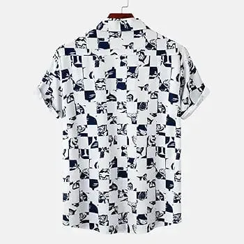 Tropical Shirt, Mens Shirts Summer Short Sleeve Casual Printing Beach Shirt Blouse Shirt Plus Size Shirt Men Tops    S743700